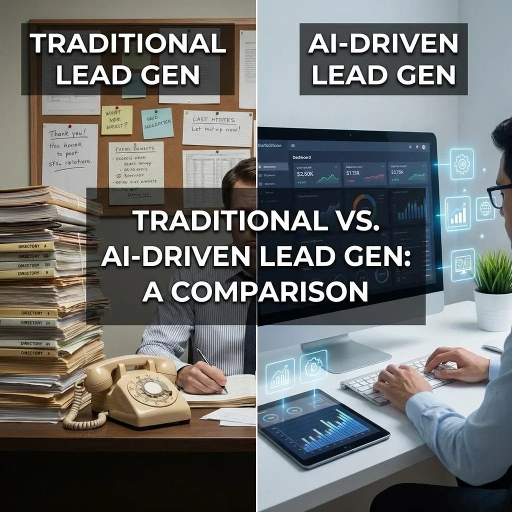 Comparison: Traditional vs. AI-Driven Lead Gen